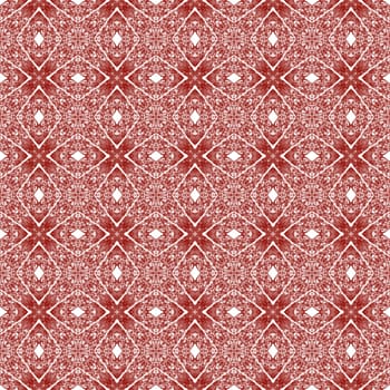 Striped hand drawn pattern. Maroon symmetrical kaleidoscope background. Repeating striped hand drawn tile. Textile ready curious print, swimwear fabric, wallpaper, wrapping.