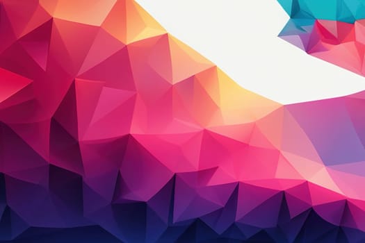 Abstract polygonal colorful triangle geometrical background Geometric illustration