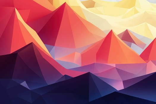 Colorful triangular abstract background. Abstract polygonal background futuristic style geometric colorful triangle texture illustration.