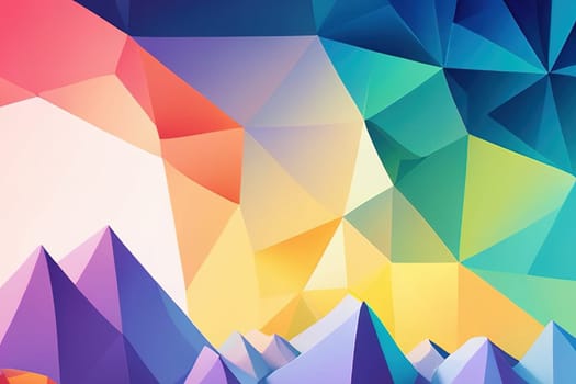 Abstract polygonal background geometric triangle colorful background. Seamless repeat pattern