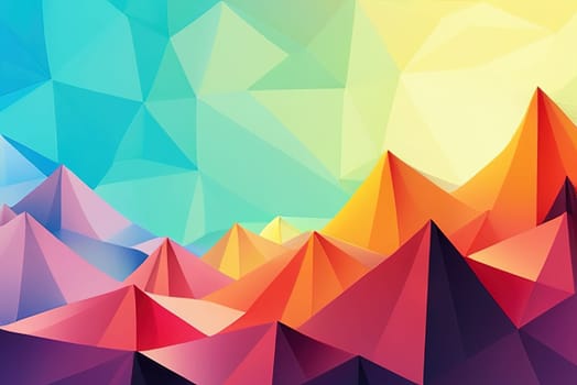 Abstract polygonal background geometric triangle colorful background. Seamless repeat pattern