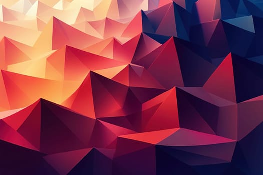 Abstract polygonal colorful triangle geometrical background Geometric illustration