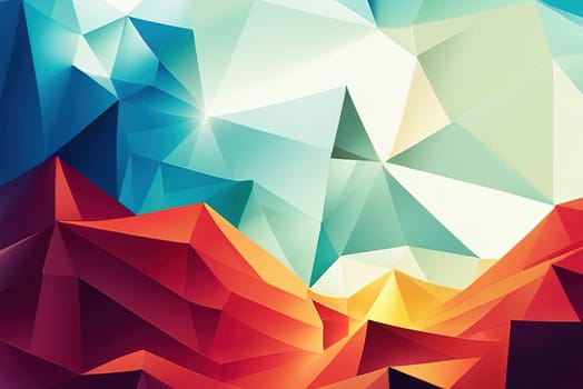 Abstract Geometric backgrounds full Color polygon background illustration