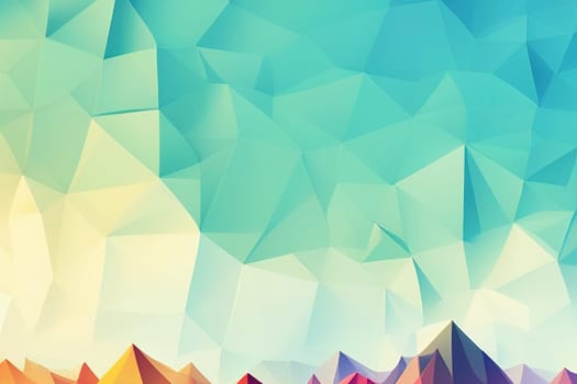 Abstract Geometric backgrounds full Color polygon background illustration