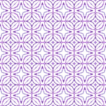 Tropical seamless pattern. Purple impressive boho chic summer design. Textile ready graceful print, swimwear fabric, wallpaper, wrapping. Hand drawn tropical seamless border.