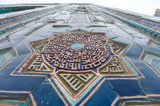 The architectural details of the necropolis of Shakhi Zinda