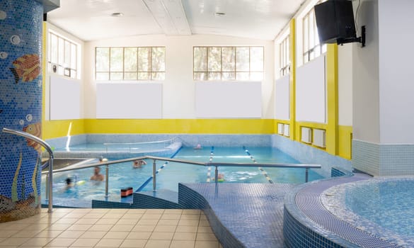 The swimming pool in the sports complex