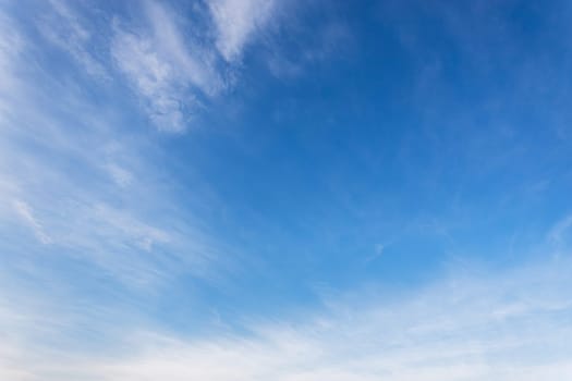 Blue sky background with white clouds