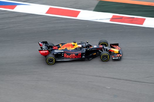 SOCHI, RUSSIA - 29 September 2019: Race Start at Formula 1 Grand Prix of Russia 2019. High quality photo