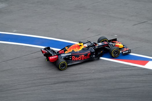 SOCHI, RUSSIA - 29 September 2019: Race Start at Formula 1 Grand Prix of Russia 2019. High quality photo