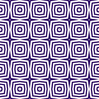 Chevron stripes design. Purple symmetrical kaleidoscope background. Textile ready favorable print, swimwear fabric, wallpaper, wrapping. Geometric chevron stripes pattern.