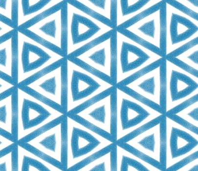 Textured stripes pattern. Blue symmetrical kaleidoscope background. Trendy textured stripes design. Textile ready wonderful print, swimwear fabric, wallpaper, wrapping.