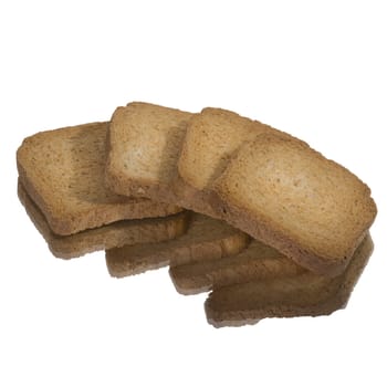 some rusks on a transparent background