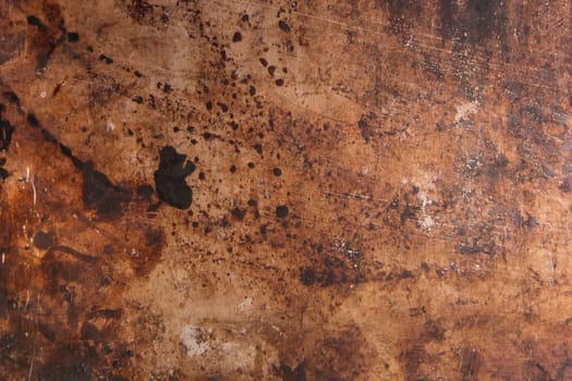 Rusty retro dirty old grunge scratched metal surface steel background damaged outdated texture obsolete shabby.