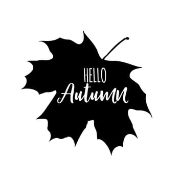 Shiny Hello Autumn Natural Leaves Background. Vector Illustration EPS10