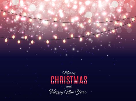 Merry Christmas and New Year Background. Vector Illustration EPS10