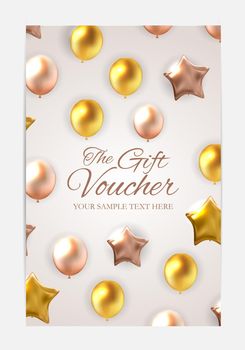 Gift Voucher Template For Your Business. Vector Illustration EPS10
