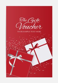 Gift Voucher Template For Your Business. Vector Illustration EPS10