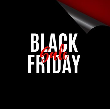 Black Friday Sale Banner Template. Vector Illustration EPS10