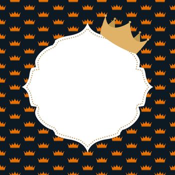 Princess Crown Background Vector Illustration. EPS10