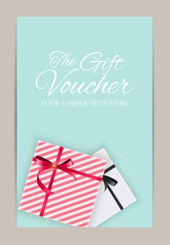 Gift Voucher Template For Your Business. Vector Illustration EPS10