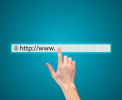 Web browser. Vector Illustration. EPS10