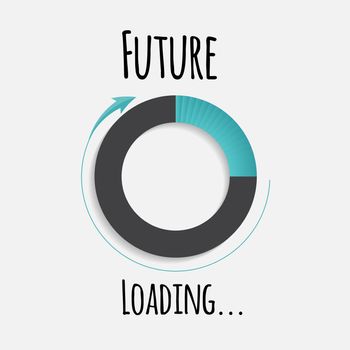 Future loading concept. Vector Illustration EPS10