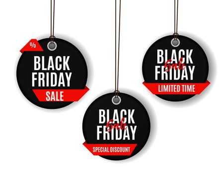 Black Friday Sale Banner Template. Vector Illustration EPS10