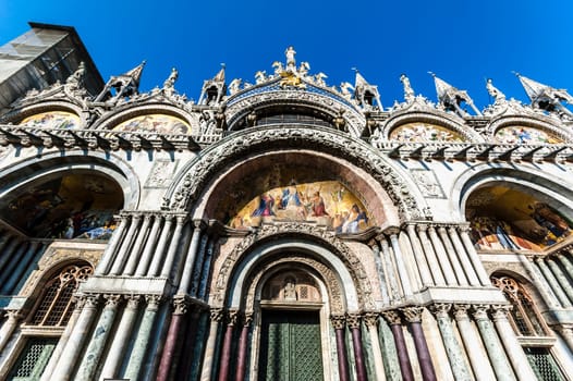 the Basilica of San Marco in the homonymous square of Venice
