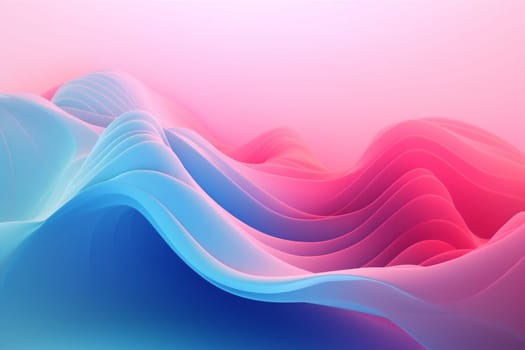 background modern digital graphic wallpaper light generative ai banner pattern curve pink wavy creative. Generative AI.