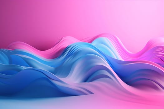 background curve generative ai graphic illustration colorful light color wallpaper decorative shape abstract vibrant flowing. Generative AI.