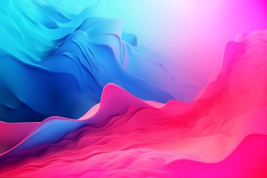 background wavy dynamic flow wallpaper pink shape modern flowing red concept pattern gradient. Generative AI.