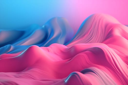 background wallpaper futuristic illustration blank colorful blue element modern light abstract vibrant wavy purple pink creative flow bright. Generative AI.