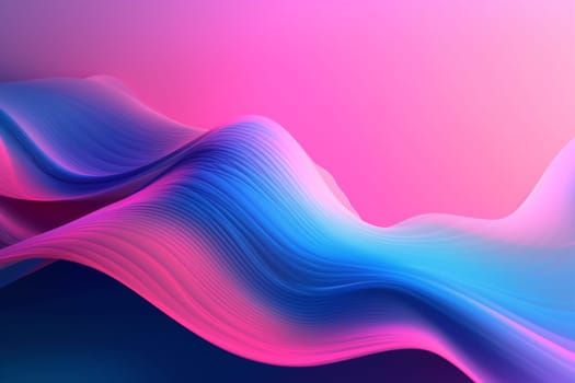 background creative line decorative design blank pink vibrant art cyberspace curve concept illustration. Generative AI.