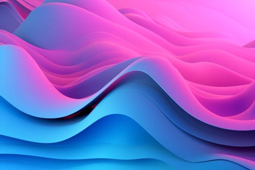 background banner pattern design backdrop curve creative illustration graphic purple modern futuristic color abstract art geometric neon blank. Generative AI.