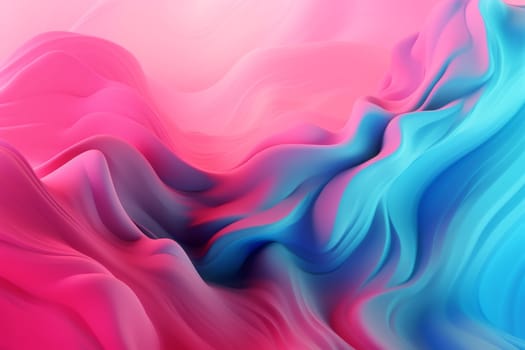 background neon futuristic light flowing colorful curve blue backdrop banner shape cyberspace liquid geometric pattern. Generative AI.