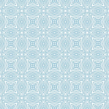 Arabesque hand drawn pattern. Blue symmetrical kaleidoscope background. Textile ready fabulous print, swimwear fabric, wallpaper, wrapping. Oriental arabesque hand drawn design.