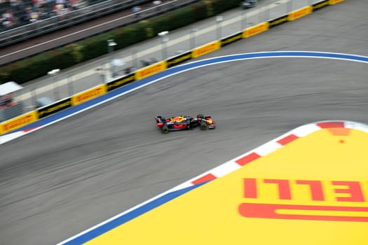 SOCHI, RUSSIA - 29 September 2019: Race Start at Formula 1 Grand Prix of Russia 2019. High quality photo