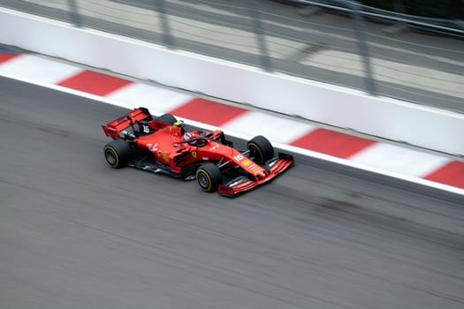 SOCHI, RUSSIA - 29 September 2019: Race Start at Formula 1 Grand Prix of Russia 2019. High quality photo