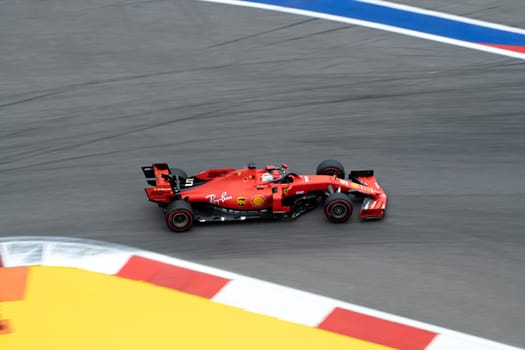 SOCHI, RUSSIA - 29 September 2019: Race Start at Formula 1 Grand Prix of Russia 2019. High quality photo