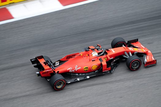 SOCHI, RUSSIA - 29 September 2019: Race Start at Formula 1 Grand Prix of Russia 2019. High quality photo