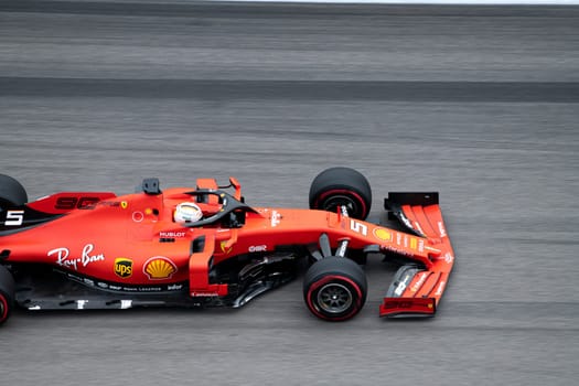 SOCHI, RUSSIA - 29 September 2019: Race Start at Formula 1 Grand Prix of Russia 2019. High quality photo