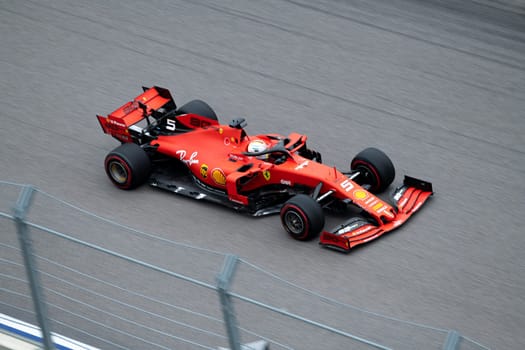 SOCHI, RUSSIA - 29 September 2019: Race Start at Formula 1 Grand Prix of Russia 2019. High quality photo