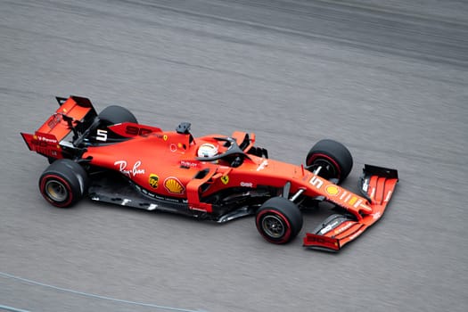 SOCHI, RUSSIA - 29 September 2019: Race Start at Formula 1 Grand Prix of Russia 2019. High quality photo