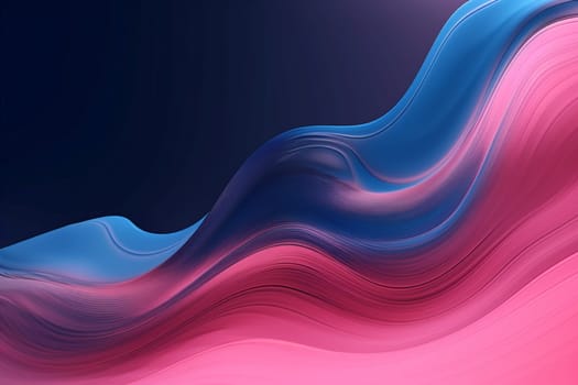 background wave backdrop gradient modern shape art color blue liquid abstract banner geometric. Generative AI.