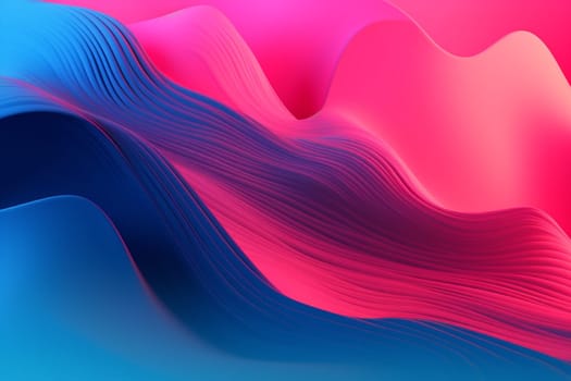 background wavy light shape design line wave backdrop decorative graphic banner color cyberspace creative generative ai geometric neon colorful curve. Generative AI.