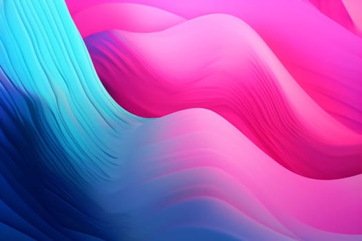 background wavy generative ai gradient wave flowing modern curve decorative art colorful digital futuristic red banner pattern. Generative AI.