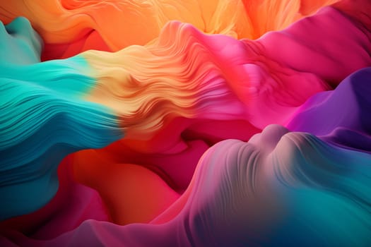 background colorful element abstract blank dynamic bright purple gradient flowing decorative generative ai red wavy. Generative AI.