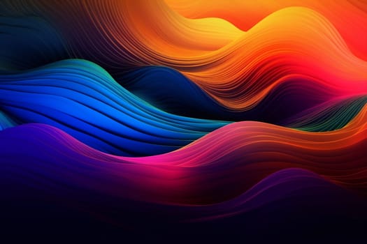 background colours gradient design banner creative flow color purple shape wave blank line bright. Generative AI.