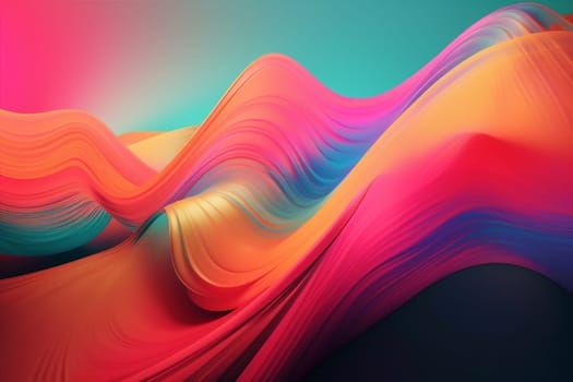 background generative ai backdrop design line concept digital dynamic banner neon wallpaper decorative illustration abstract creative pattern. Generative AI.